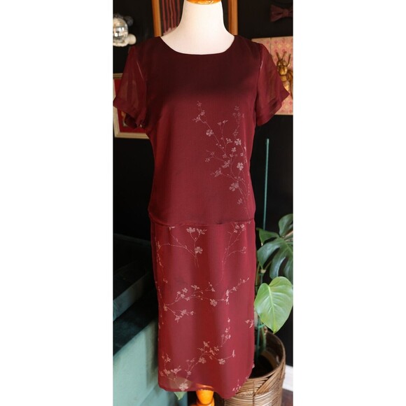 Vintage 90s Norton McNaughton Whimsigoth 2 Piece Midi Skirt & Shirt Set Size PS - Picture 8 of 16